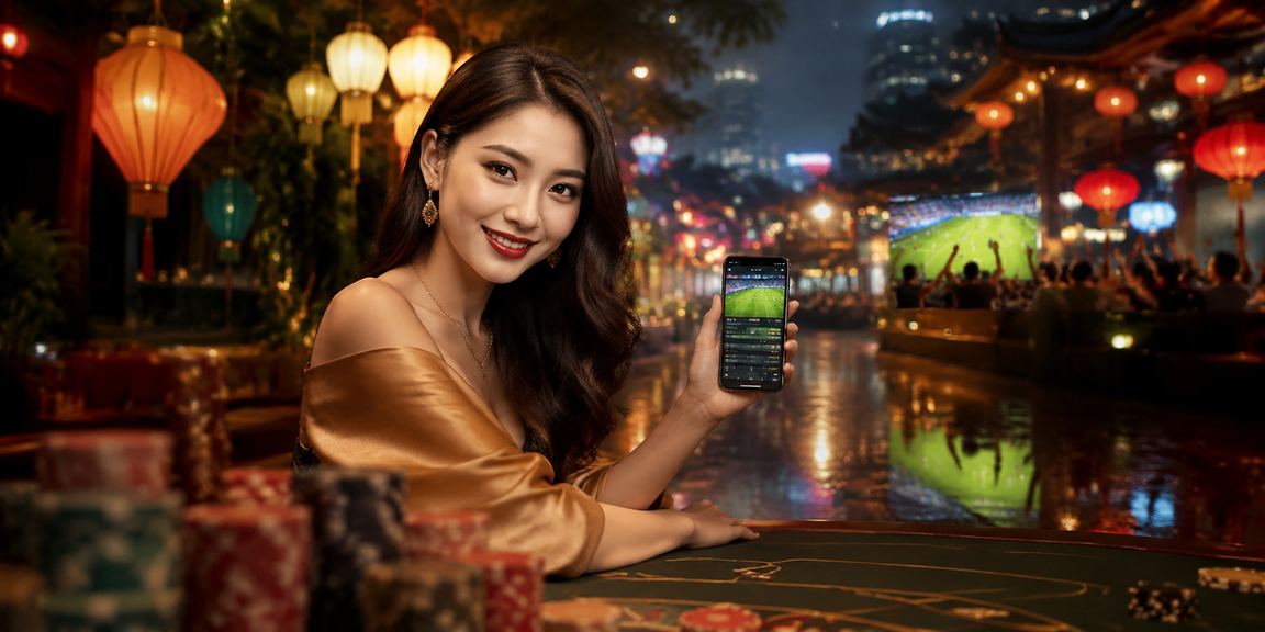 Người dùng đăng nhập vnd68 trên điện thoại di động tại thị trường đêm Huế