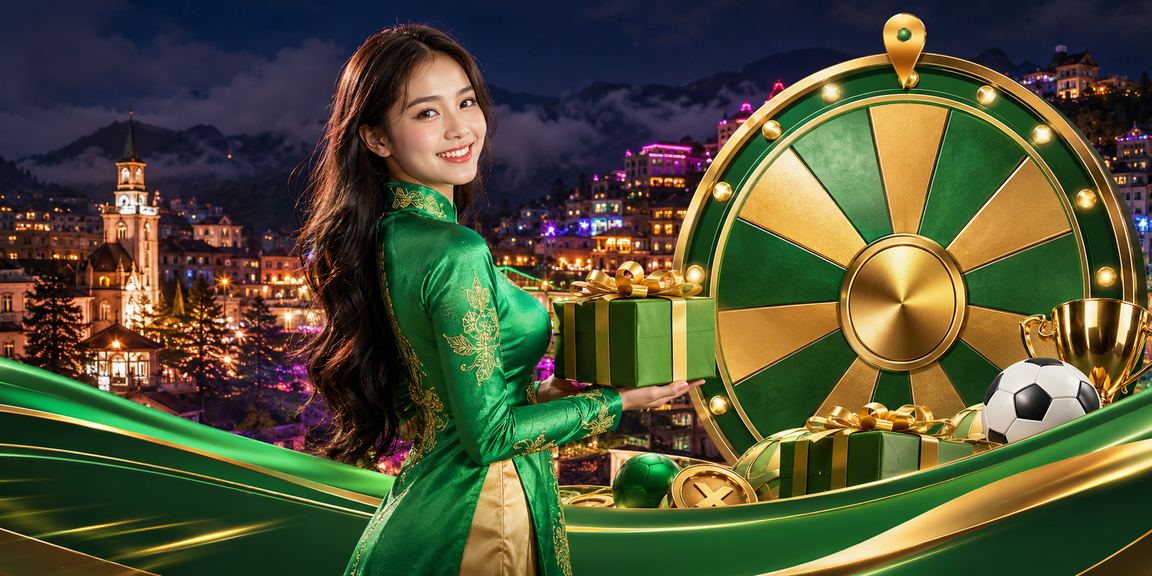 Người phụ nữ mặc áo dài tại Sa Pa tham gia trò chơi roulette trực tuyến trên điện thoại